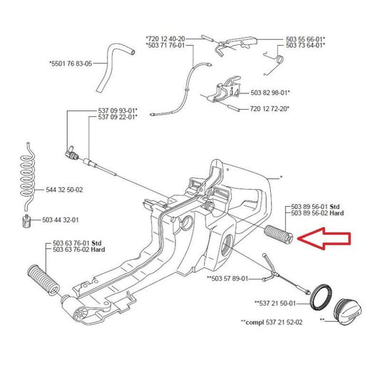 Antivibrante otosega Husqvarna