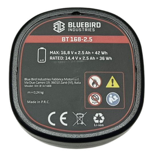 Batteria litio potatore Bluebird