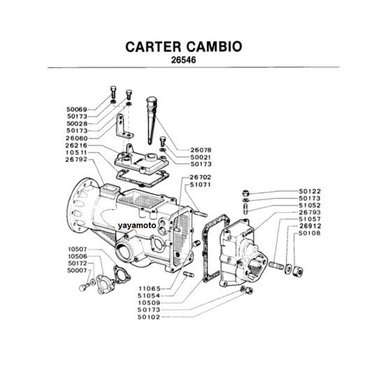 Guarnizione cambio Grillo Grillino 125
