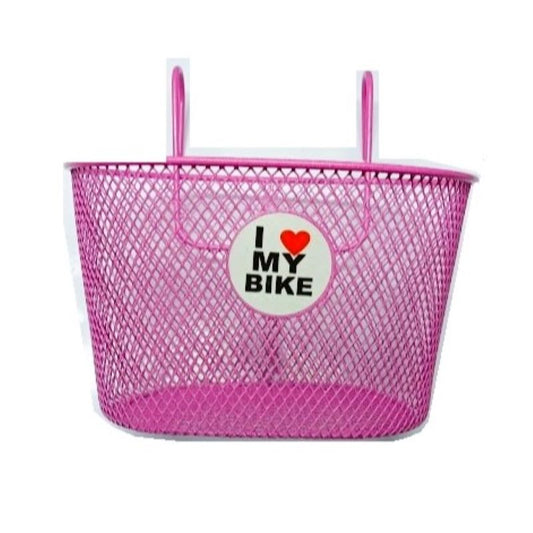 Cestino anteriore bici fucsia