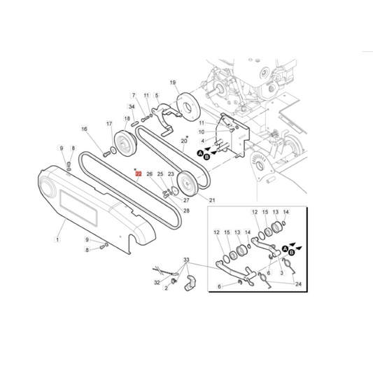 Cinghia trincia Nibbi, Bertolini