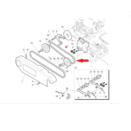 Cinghia trincia Nibbi, Bertolini