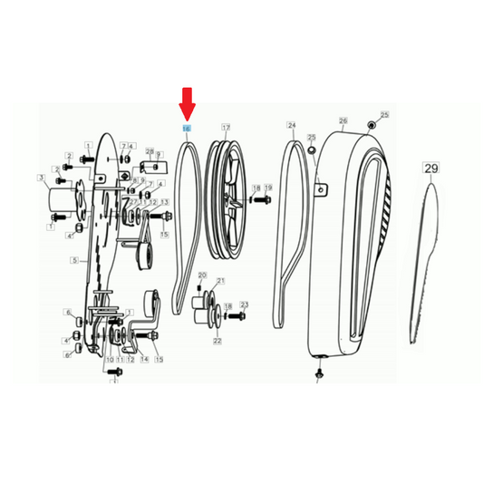 Cinghia Motozappa