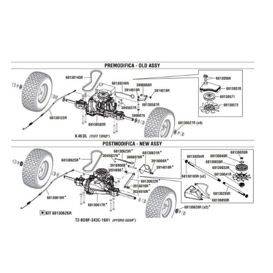 Cinghia trazione trattorino Zephyr