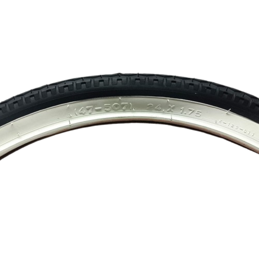 Copertone 24 x 1.75 bianco nero