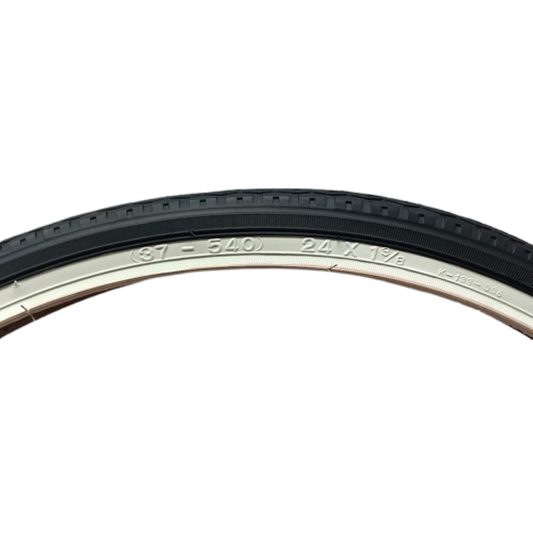 Copertone 24 x 1 3/8 bianco nero