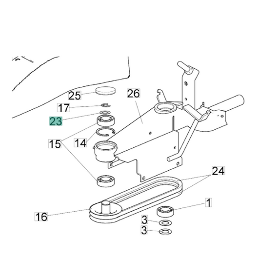 Distanziale rondella motofalce Eurosystems 210