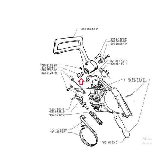 Perno freno catena Husqvarna