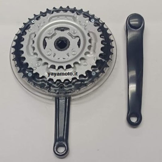 Guarnitura e pedivella in acciaio MTB