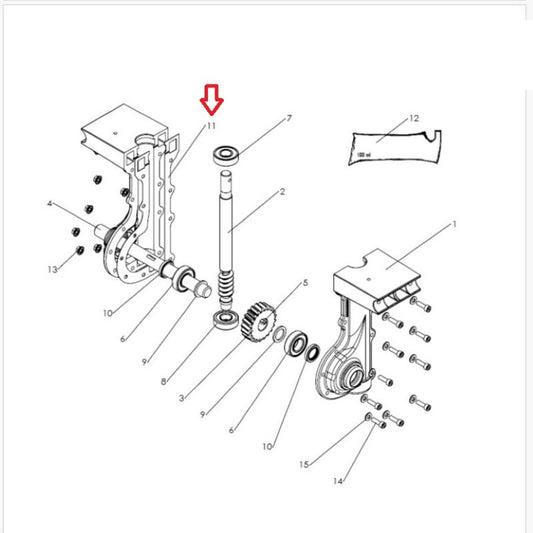 Guarnizione motozappa Pubert