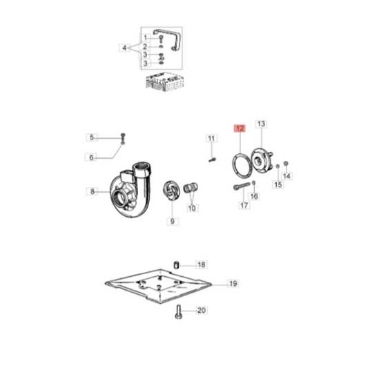Guarnizione motopompa Oleomac SC 23