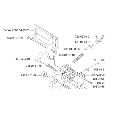 Supporto isolatore elettrosega Husqvarna