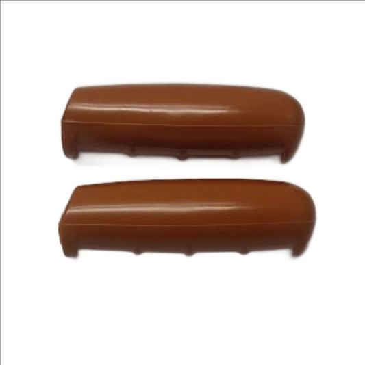 Coppia manopole bicicletta Marrone