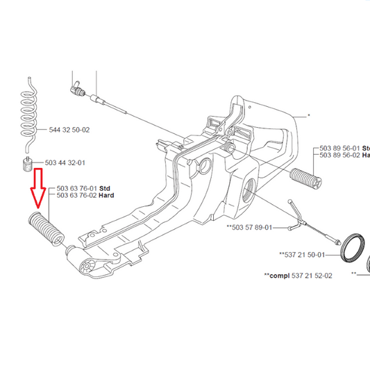 Molla antivibrante Husqvarna