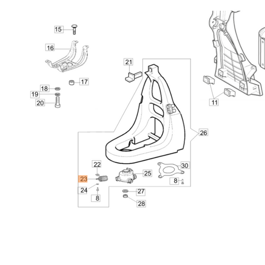 Molla antivibrante decespugliatore