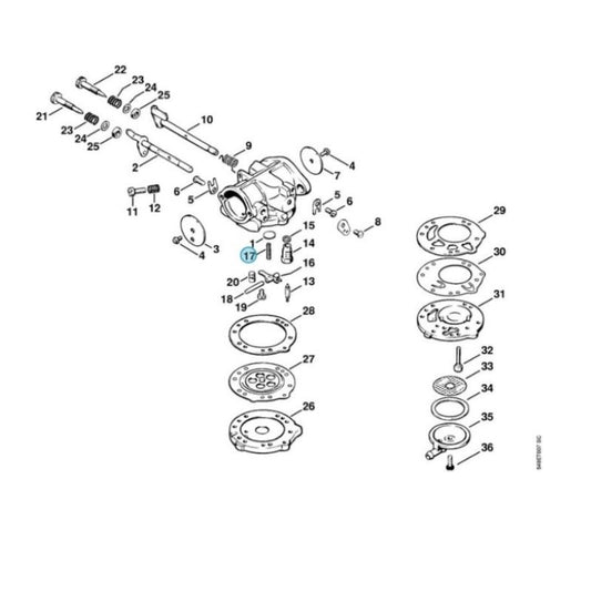 Molla bilanciere carburatore Tillotson HL