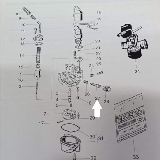 Vite regolazione minimo