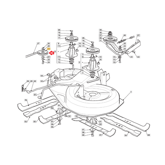 Puleggia lame trattorino