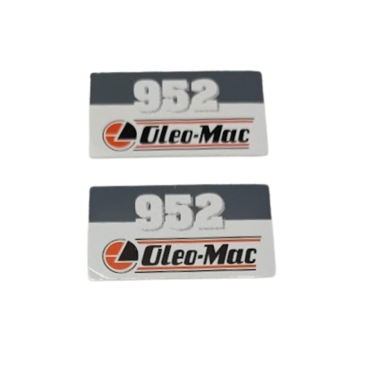 Serie etichette motosega Oleomac 952