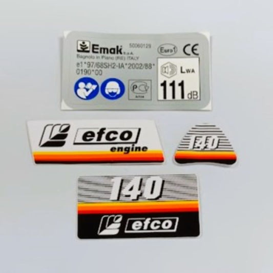 Serie etichette adesive Efco 140