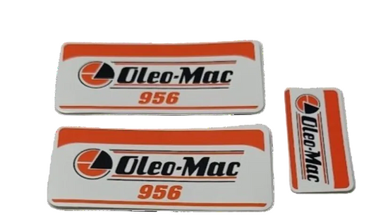 Serie etichette motosega Oleomac 956