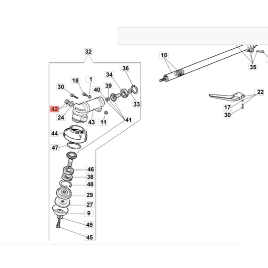 Tappo coppia conica Decespugliatore