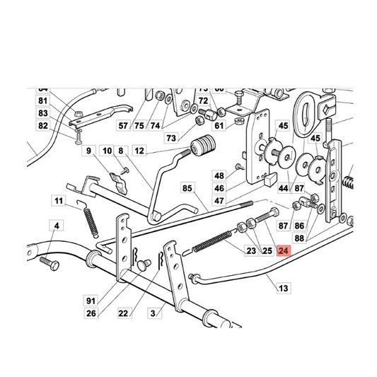 Vite regolazione trattorino Castelgarden
