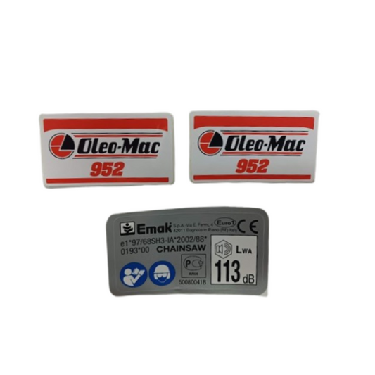 Serie etichette 952