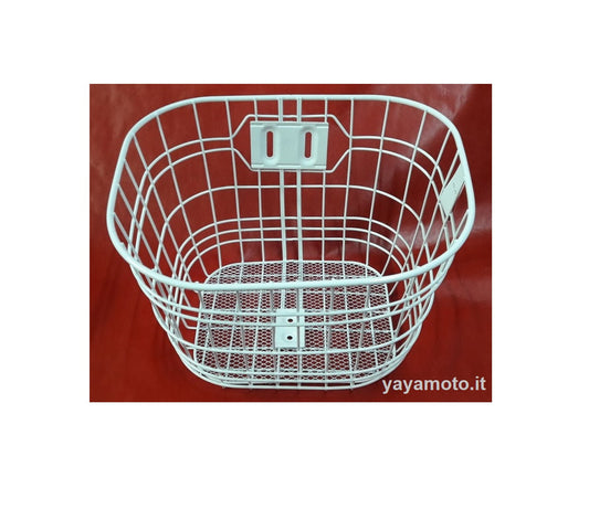 Cestino anteriore bici Bianco