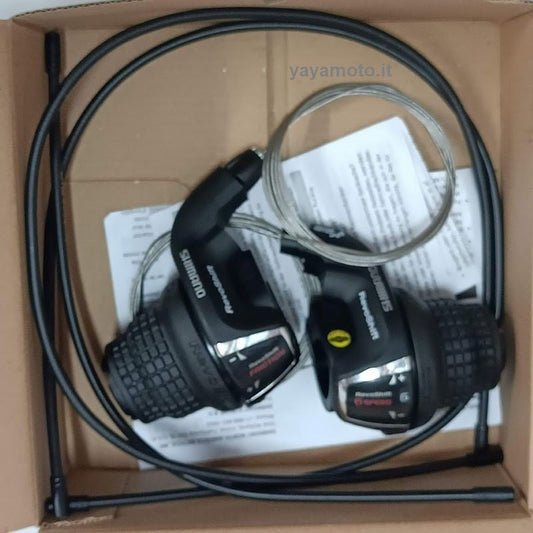 Coppia comando cambio e deragliatore Shimano