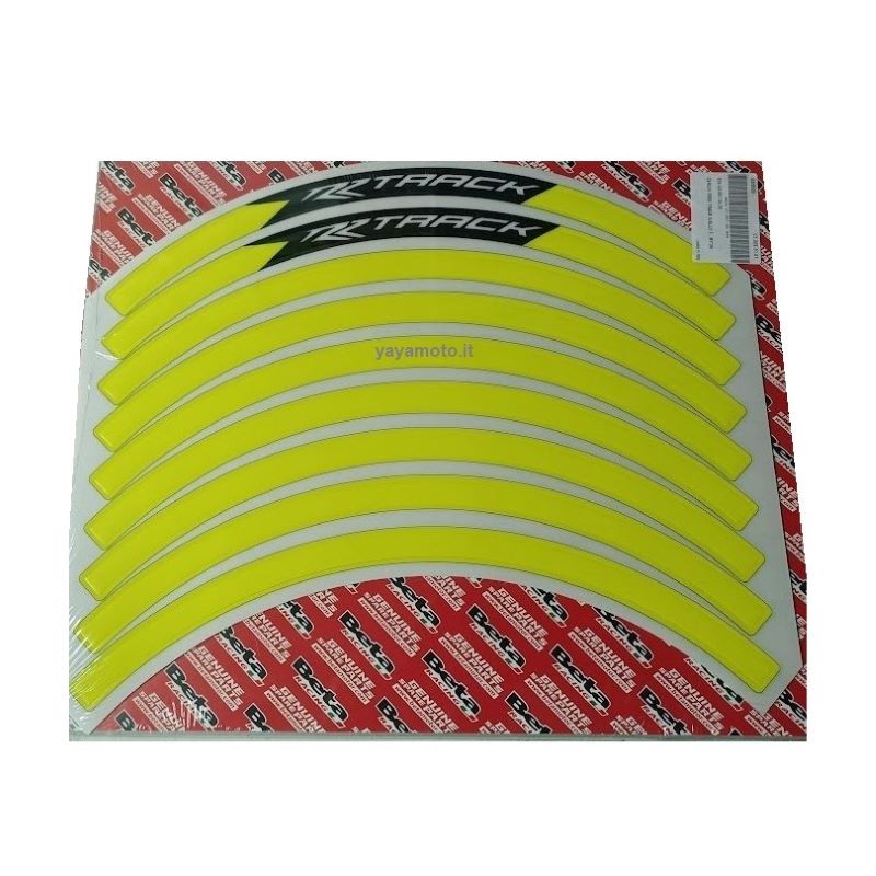Adesivi Per Cerchioni BIKE-label Racing 1000 Giallo – Set Completo Per Moto E Auto, Strisce Da 9 Mm, Laminati UV, Facili Da Applicare