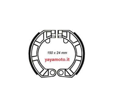 Serie ganasce posteriore Piaggio Vespa 50 Special