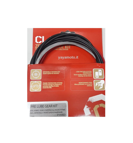Kit cavi cambio bici MTB/Hybrid/corsa Pre lubrificati