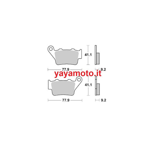 Pasticche posteriore moto Honda BMW Aprilia Ducati GasGas Husaberg