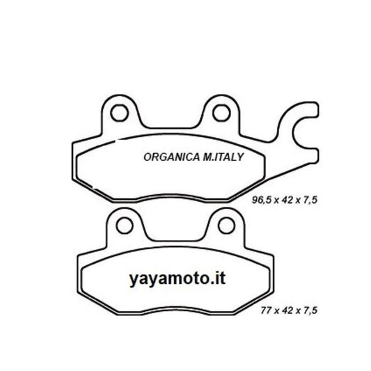 Pastiglie freno anteriori Organic Yamaha