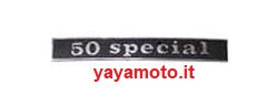 Targhetta scritta alluminio Vespa 50 Special
