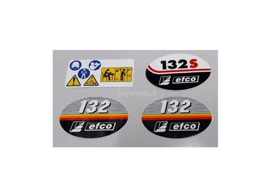 Etichette motosega Efco 132 / 132S
