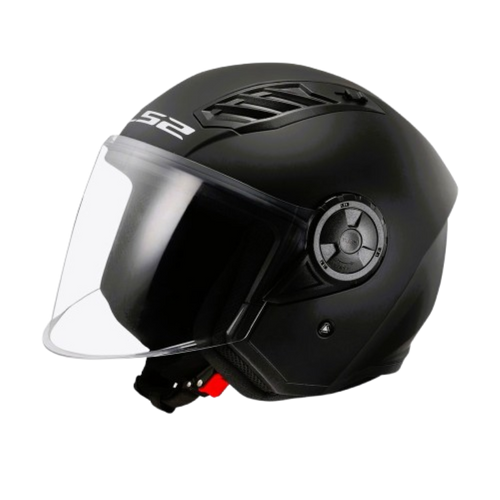 Casco Aperto con visiera JET LS2 OF616 Airflow ll nero opaco