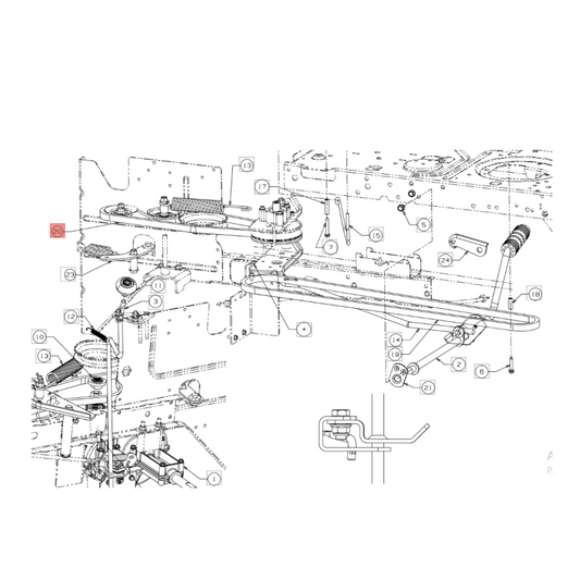 Esploso cinghia trattorino MTD