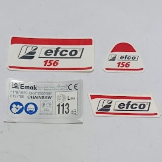 Serie etichette motosega Efco 156