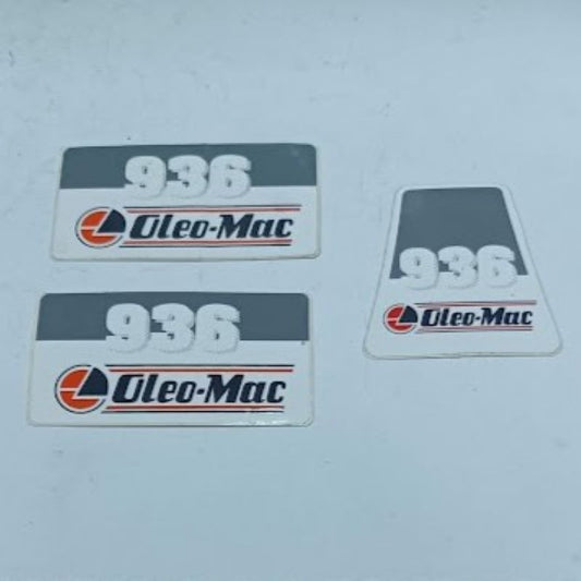 Serie etichette adesive motosega Oleomac