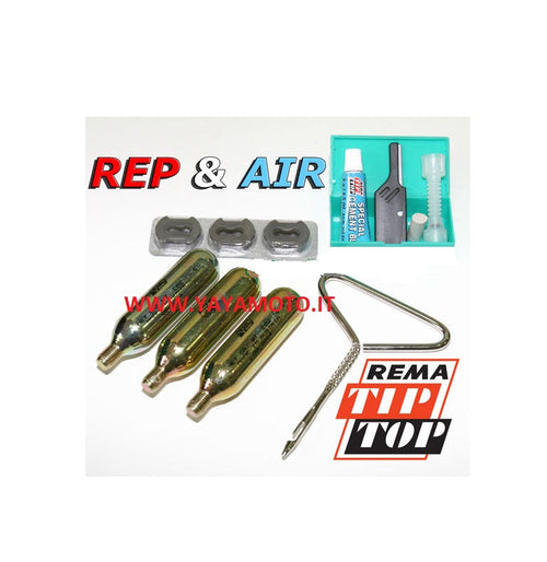 RepAir originale Rema Tip Top, kit riparazione pneumatici tubele 001907