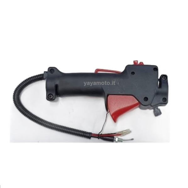 Assieme Grilletto Acceleratore Nero Per Decespugliatore, Marca TTI Black Max, Compatibile 2 Tempi