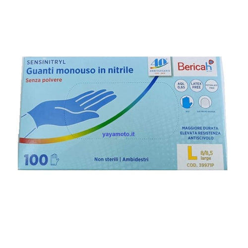 Guanti anti-solvente in nitrile